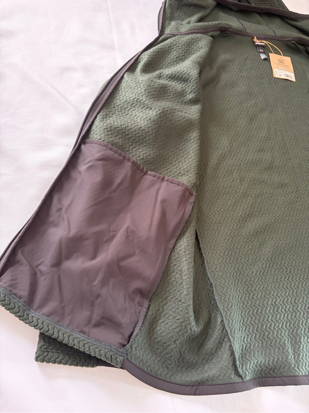Patagonia R1 Air Full-Zip Hoody Men's Size L Old Growth Green - Picture 11 of 15